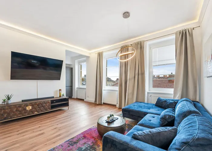 1 Bedroom, Tv, Modern Design Apartment Vienna